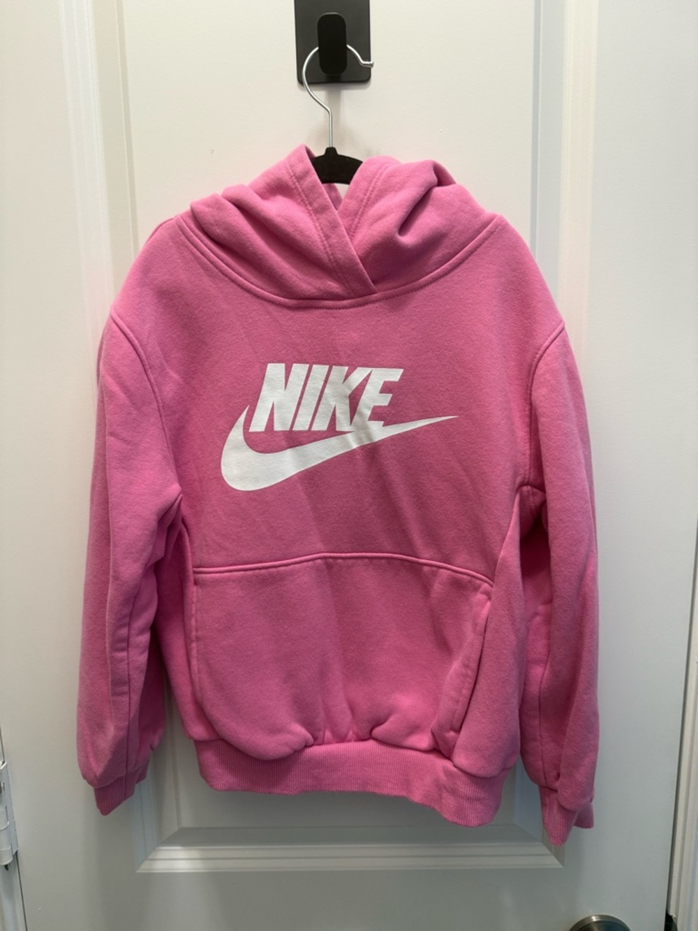 Nike Pink Hoodie with White Swoosh